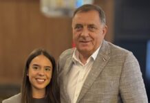 Dodik sa Anastasijom Bosančić: Mladi da svoje znanje stave u službu Republike Srpske