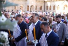 Dodik u manastiru Karanovac prisustvovao osveštanju zvona: Važna obnova srpskih manastira