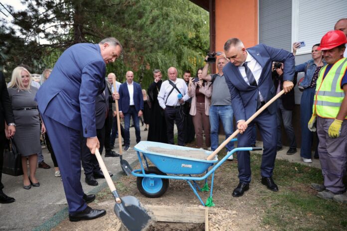 Kamen temeljac vrtic Visegrad Dodik Minic