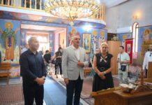 Minić i Cvijanovićeva posjetili hramu u Puškovcu kod Lopara