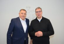Vučić: Hvala Dodiku za sve zajedničke godine borbe za Srbiju i Republiku Srpsku
