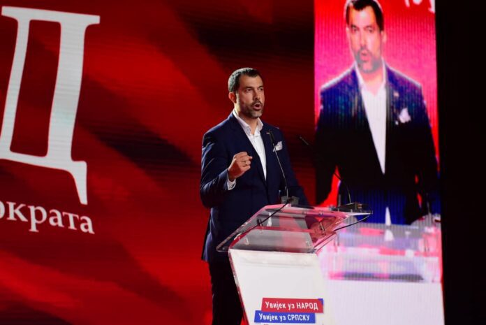 Kampanja 26 SNSD zavrsni miting Banjaluka Igor Dodik